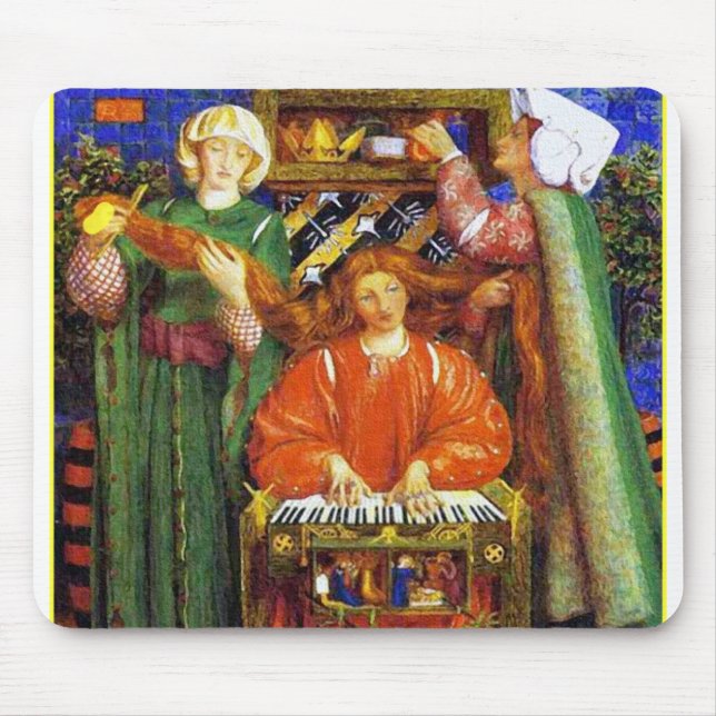 Mousepad:  Christmas Carol - by Rossetti Mouse Mat (Front)
