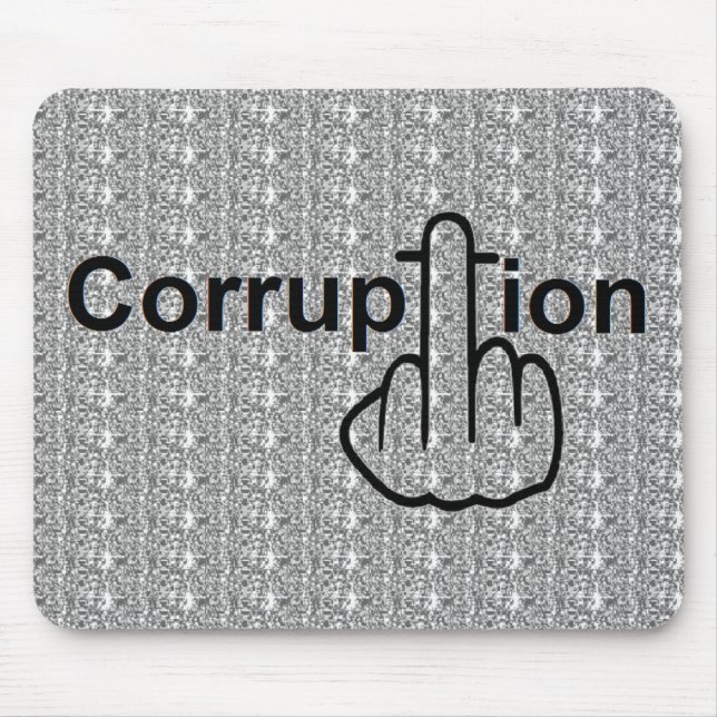 Mousepad Corruption Sucks (Front)