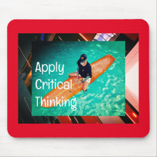Mousepad "Critical Thinking" Surf Dad