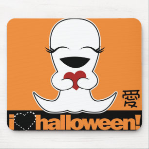 Mousepad, Cute Anime Ghost Cartoon, Japanese Love Mouse Mat