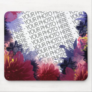 Mousepad Dark Colours Flowers
