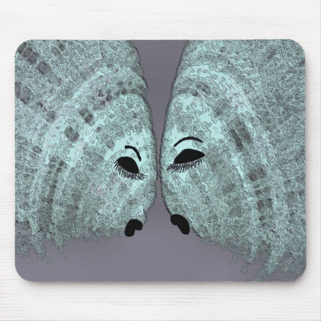 Mousepad, Digital Fish Mouse Mat (Front)
