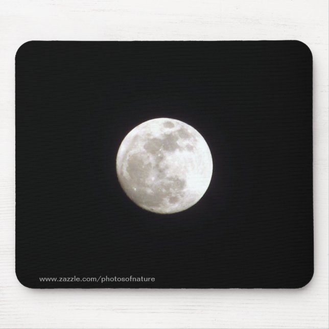 Mousepad - Full moon on clear night sky (Front)
