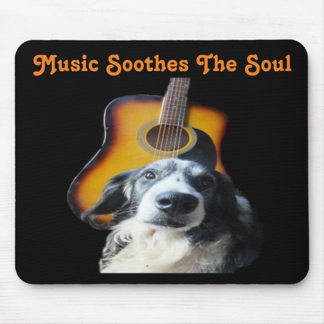 Mousepad Guitar Dog (Front)