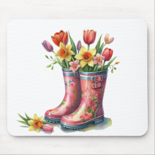 Mousepad-Hello Spring Floral Mouse Pad