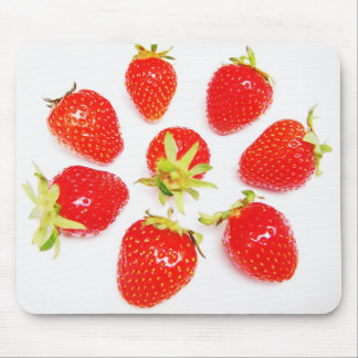 Mousepad Kreis aus 8 Erdbeeren