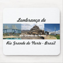 Mousepad lembrança de Rio Grande do Norte Brasil