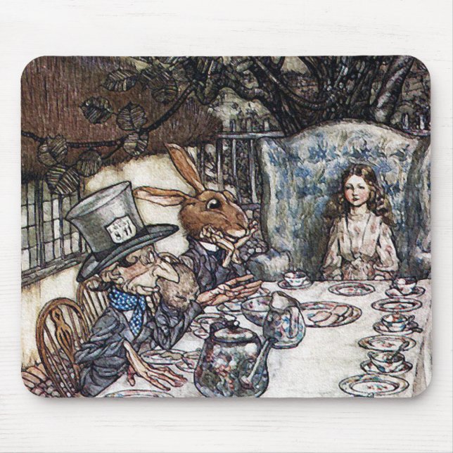 Mousepad: Mad Hatter Tea Party - Rackham Mouse Mat (Front)
