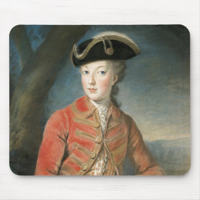 Mousepad Marie Antoinette hunting attire Kreutzing (Front)