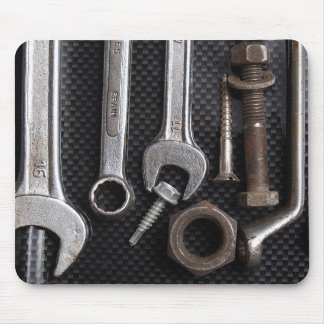 MousePad: mechanics bench tool Mouse Mat (Front)