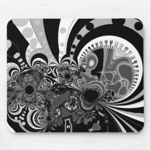 Mousepad Modern Art Black White