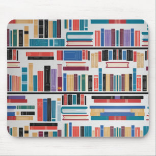Mousepad - Modern Minimalist Book Pattern Desk Mat