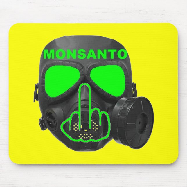 Mousepad Monsanto Gas Mask Flip (Front)