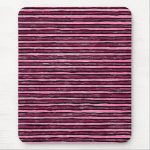 Mousepad, Painted Stripes, PInk and Magenta Mouse Mat