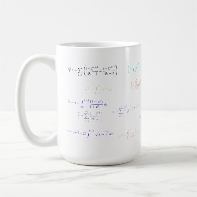 Mousepad - pi formulation coffee mug (Left)