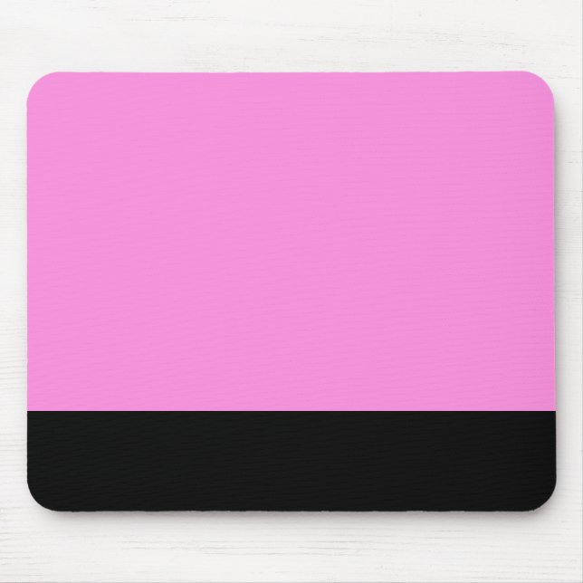 Mousepad Pink & Black Mousemat (Front)
