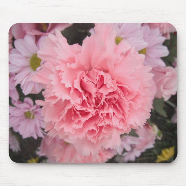 Mousepad Pink Carnation Beauty (Front)