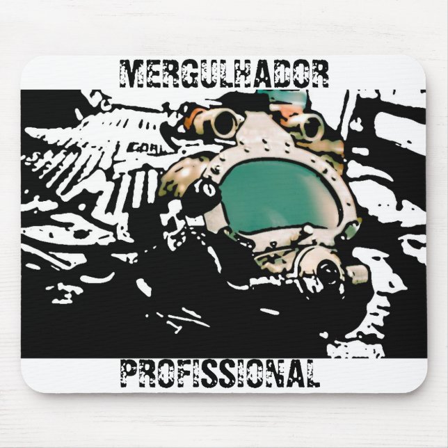 MousePad professional diver stilized (Front)