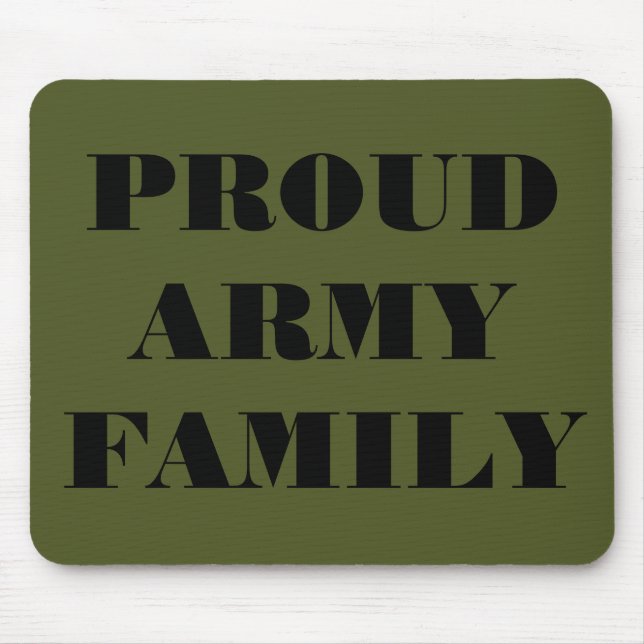 Mousepad Proud Army Family (Front)
