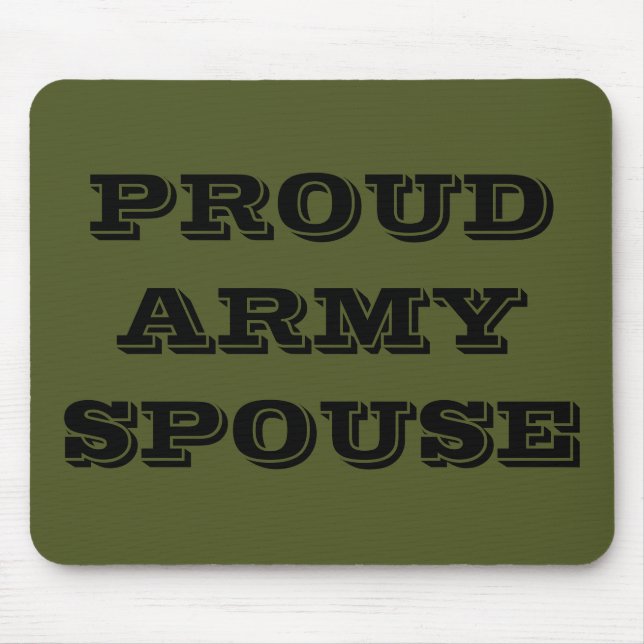 Mousepad Proud Army Spouse (Front)