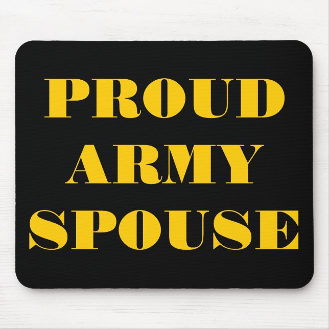 Mousepad Proud Army Spouse (Front)