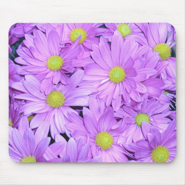 Mousepad, "Purple Daisies" Mouse Mat (Front)