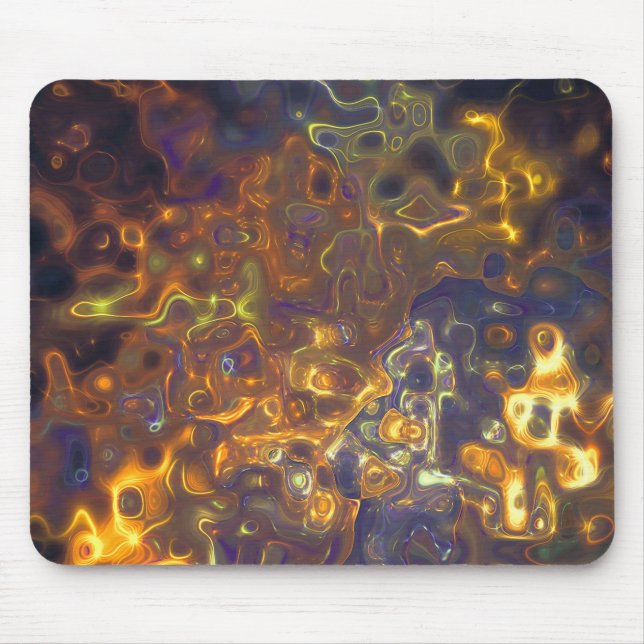 Mousepad Purple Yellow Gemstone Pattern (Front)