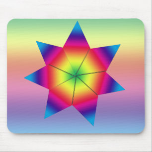 Mousepad - Rainbow star