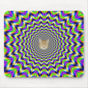 Mousepad  Star in Yellow Pink Blue and Green