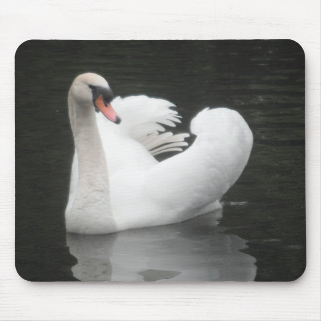 Mousepad Swan Swimming (Front)
