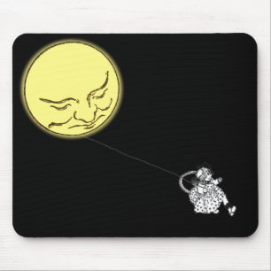 Mousepad: The Girl with the Moon on a String Mouse Mat