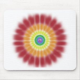 Mousepad, Tie Dye Peace Rainbow Explosion Mouse Mat