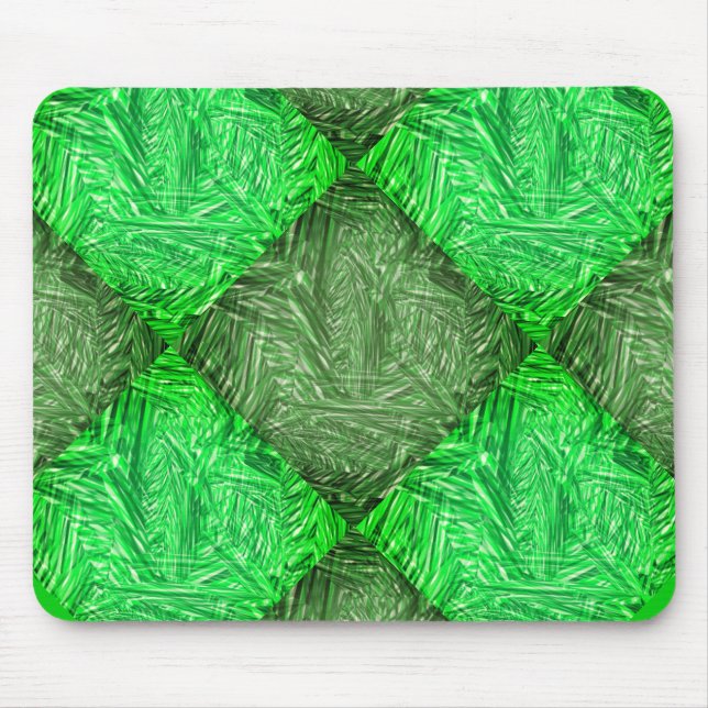 Mousepad verde falsa grama ou folhas de coqueiro (Front)