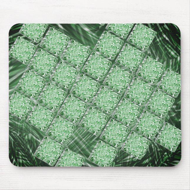 MousePad verde oliva  com quadros 'faltando' (Front)