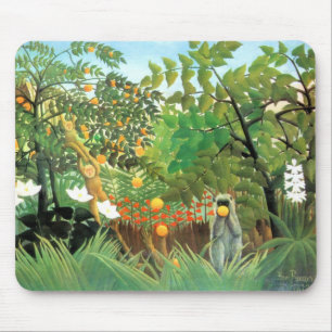 Mousepad Vintage Art Exotic Landscape