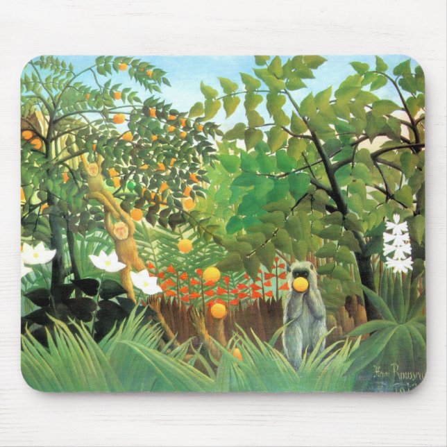 Mousepad Vintage Art Exotic Landscape (Front)