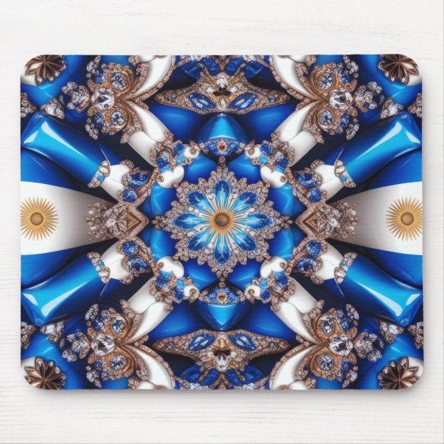 Mousepad with Argentinian Colours Design (Front)