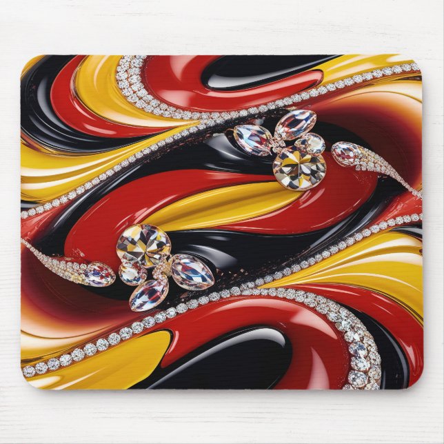 Mousepad with Belgian Colours Design (Front)