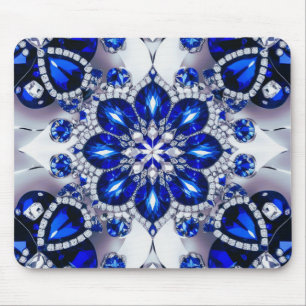 Mousepad with Blue White Colours Design