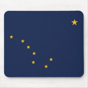 Mousepad with Flag of Alaska State - USA