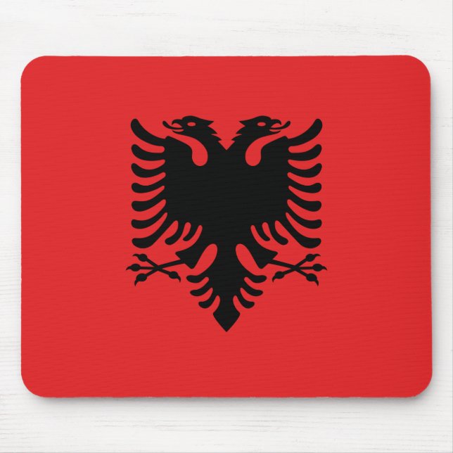 Mousepad with Flag of Albania (Front)