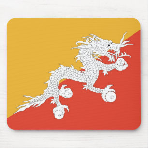 Mousepad with Flag of Bhutan