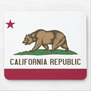 Mousepad with Flag of California State - USA
