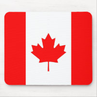 Mousepad with Flag of Canada