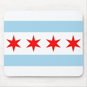 Mousepad with Flag of Chicago - USA