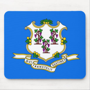 Mousepad with Flag of Connecticut State - USA