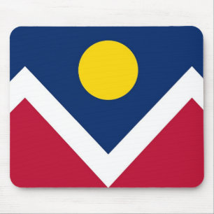 Mousepad with Flag of Denver, Colorado - USA