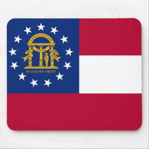 Mousepad with Flag of Georgia State - USA