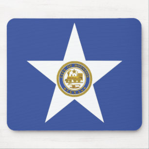 Mousepad with Flag of Houston, USA