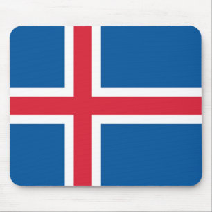 Mousepad with Flag of Iceland